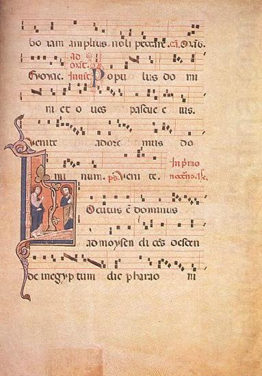 Fragment of an Antiphonale after, unknow artist